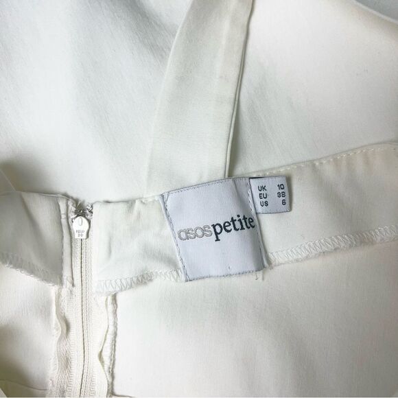 ASOS Halter Neck Skater Dress in White - Picture 10 of 10